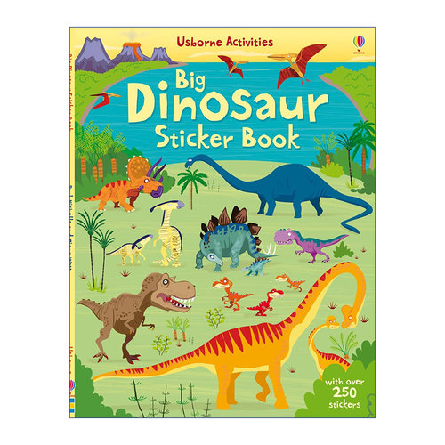 Big Dinosaur Sticker Book 我的恐龙大书 儿童启蒙贴纸书进口原版英文书籍