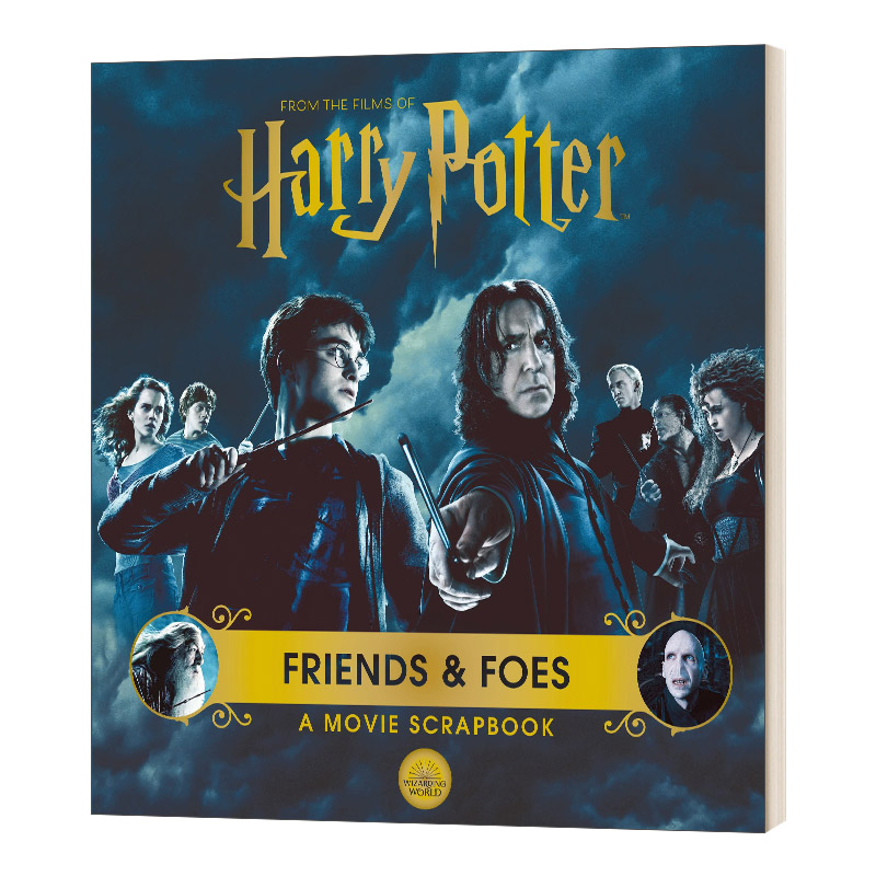 英文原版 Harry Potter Friends & Foes A Movie Scrapbook 哈利波特电影艺术剪贴簿 朋友与敌人 英文版 进口英语原版书籍