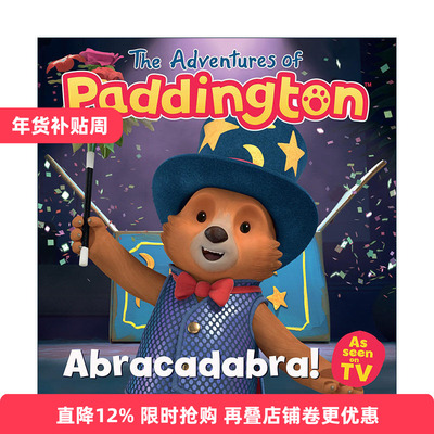 英文原版 The Adventures of Paddington Abracadabra 帕丁顿熊历险记绘本 魔术变变变 动画版 英文版 进口英语原版书籍