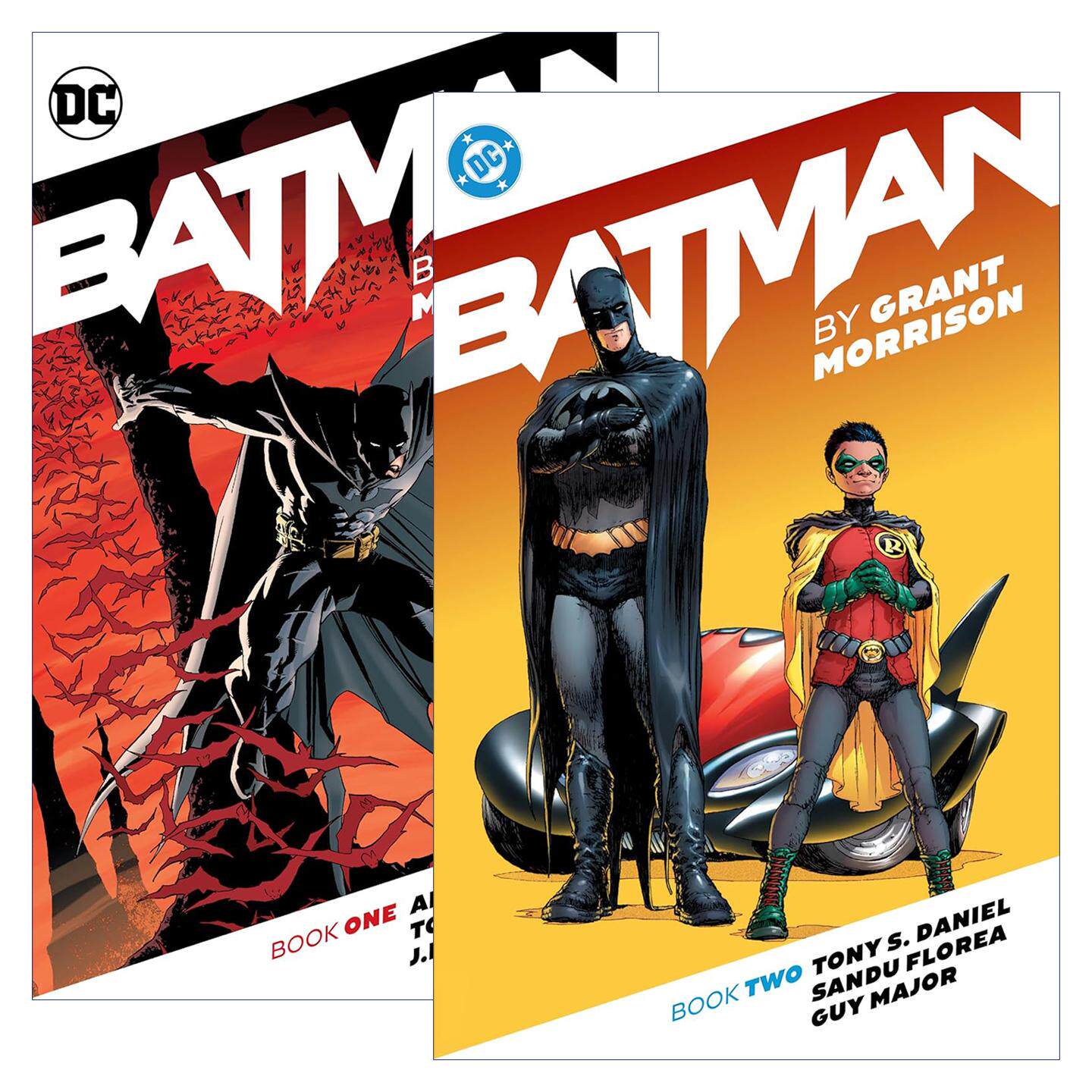 英文原版 Batman by Grant Morrison Book 蝙蝠侠1-2册 格兰特·莫里森 DC漫画 英文版 进口英语原版书籍