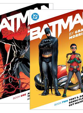 英文原版 Batman by Grant Morrison Book 蝙蝠侠1-2册 格兰特·莫里森 DC漫画 英文版 进口英语原版书籍