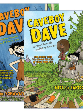 Caveboy Dave 洞穴男孩戴夫系列2册进口原版英文书籍