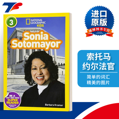 英文原版 National Geographic Kids Readers L3 Sonia Sotomayor 国家地理分级读物第3级 索托马约尔法官 人物传记 英文版 进口书