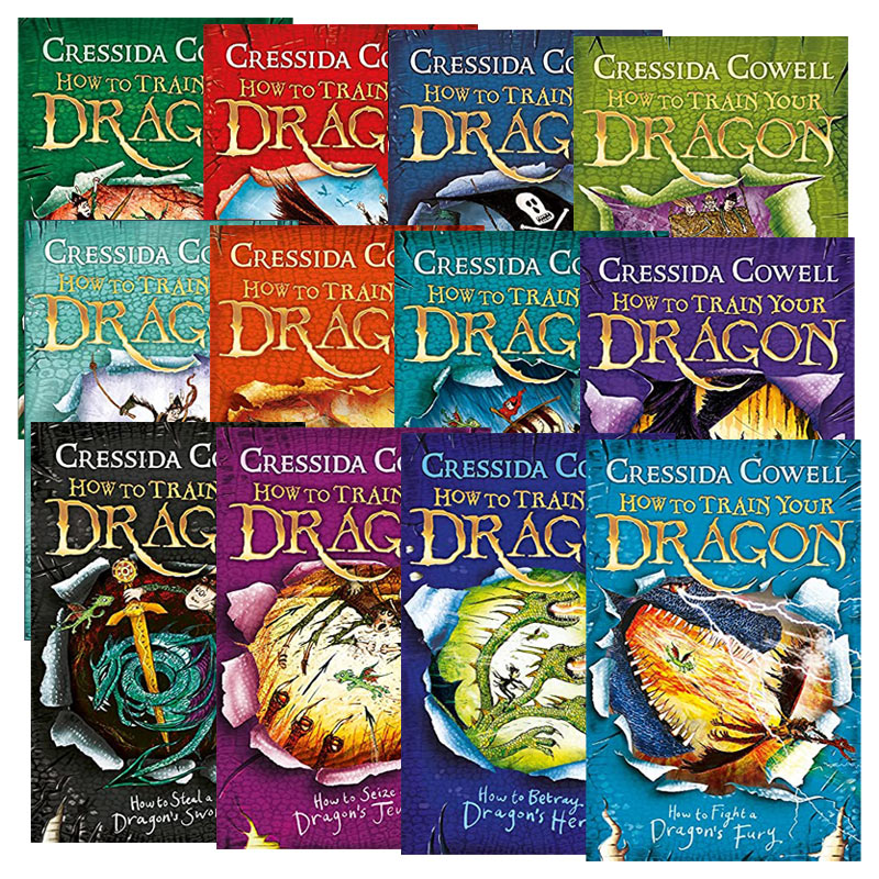 英文原版 How to Train Your Dragon 驯龙高手1-12册 如何对抗龙的愤怒 如何让龙心碎 如何摆脱龙的诅咒 英文版 进口英语原版书籍