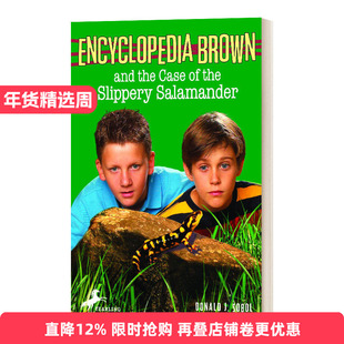 英文原版 Encyclopedia Brown and the Case of the Slippery Salamander 百科全书小布朗 滑蝾螈的案例 英文版 进口英语原版书籍