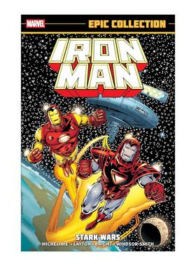 英文原版 Iron Man Epic Collection Stark Wars New Printing 英文版 进口英语原版书籍