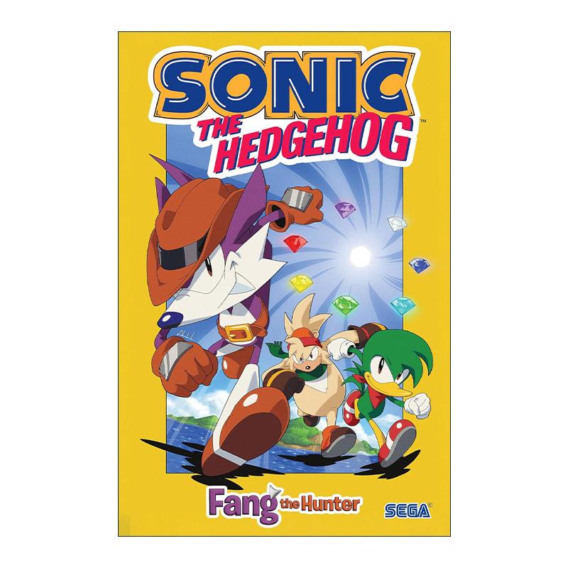 英文原版 Sonic the Hedgehog Fang the Hunter 刺猬索尼克 音速小子 猎人牙 儿童全彩动作冒险漫画 英文版 进口英语原版书籍