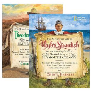 英文原版 Cheryl Harness Histories 2册 儿童历史科普百科 美国国家地理 精装 英文版 进口英语原版书籍