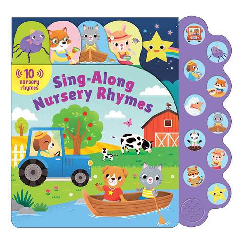 英文原版 10-Button Sounds Sing-Along Nursery Rhymes 童谣发声书 英文版 进口英语原版书籍
