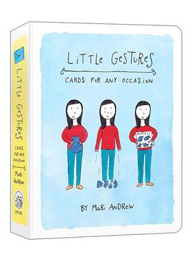英文原版 Little Gestures 小手势 适合任何场合的50张明信片 英文版 进口英语原版书籍