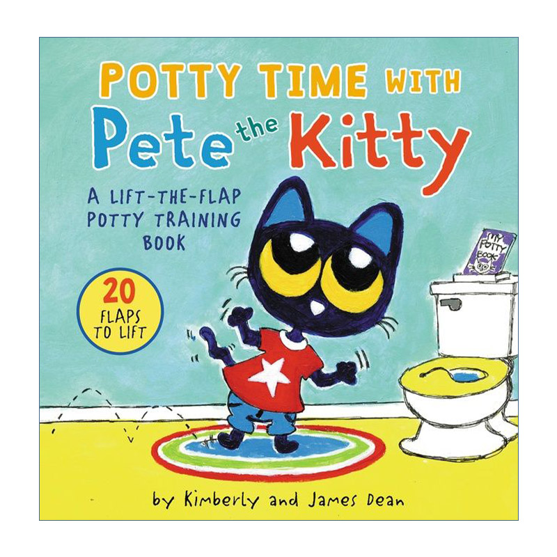 Potty Time with Pete the Kitty 皮特猫的便便时间 纸板书进口原版英文书籍