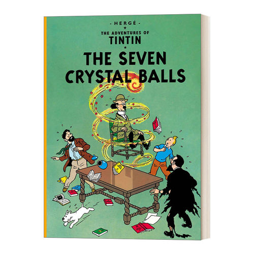 英文原版 The Seven Crystal Balls 丁丁历险记之七个水晶球 英版 The Adventures Of Tintin 英文版 进口英语原版书籍