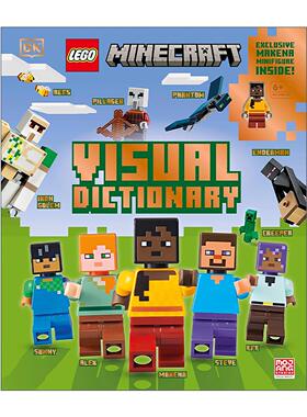 英文原版 DK LEGO Minecraft Visual Dictionary 乐高我的世界视觉词典精装 含独家人仔 英文版 进口英语原版书籍