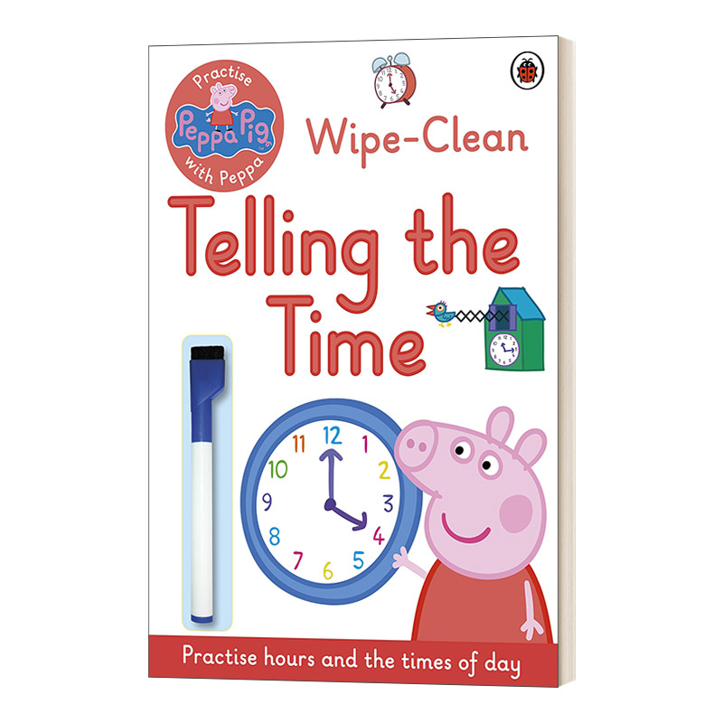 英文原版 Peppa Pig Practise with Peppa 和佩奇一起认识时间 绘本 英文版 进口英语原版书籍
