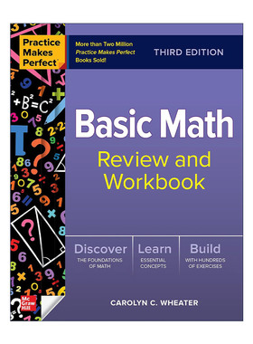 英文原版 Practice Makes Perfect Basic Math Review and Workbook 孰能生巧 基础数学复习练习册 第3版 英文版进口英语原版书籍
