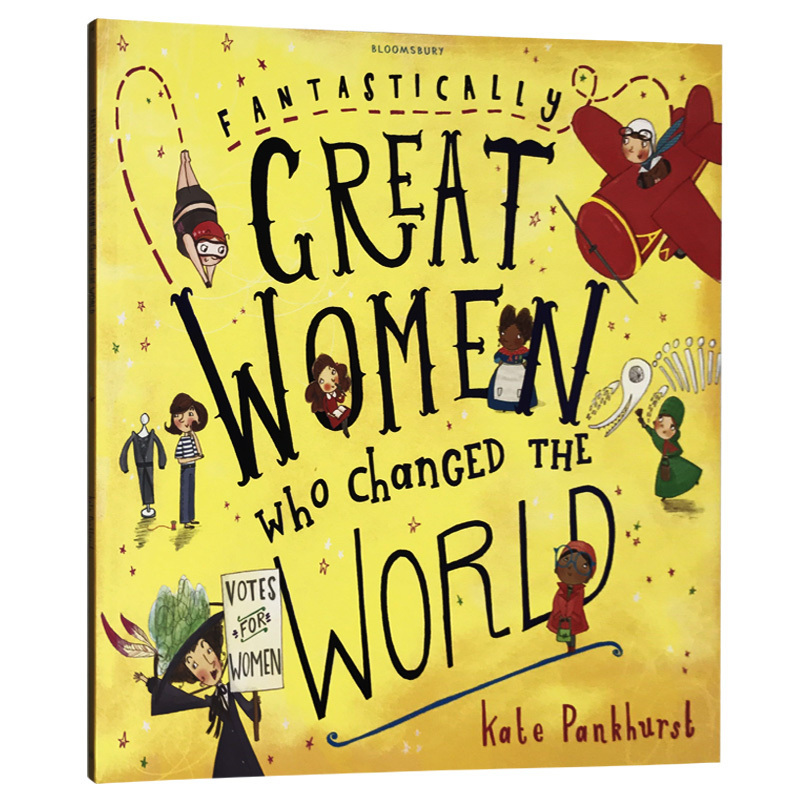改变世界的伟大女性 Fantastically Great Women Who Changed The World 英文原版名人百科 儿童绘本5-7岁 科普英语书
