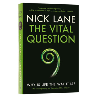 英文版 The 人类进化历史 Question 至关重要 进化起源 比尔盖茨推荐 进口英语书籍 Lane Vital Nick 尼克莱恩 英文原版 能量 问题
