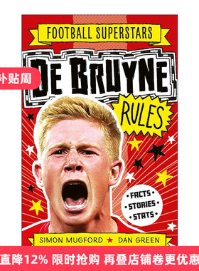 英文原版 Football Superstars De Bruyne Rules 足球明星特辑 凯文·德布劳内 儿童运动人物科普百科 英文版 进口英语原版书籍