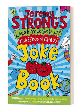 英文原版 Jeremy Strong's Laugh-Your-Socks-Off Classroom Chaos Joke Book 杰瑞米 斯特朗 把你袜子笑掉3 笑话书 进口书