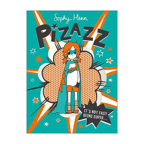 英文原版 Pizazz 小超女皮扎兹 儿童幽默插画故事书 英文版 进口英语原版书籍