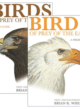 英文原版 Birds of Prey系列 套装2册 观鸟指南 Brian K. Wheeler 英文版 进口英语原版书籍
