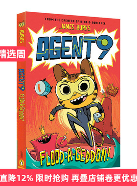英文原版 Agent 9 Book 1 Flood-a-Geddon! 9号间谍系列1 全彩漫画绘本 搞笑趣味图像式故事小说书 英文版 进口英语原版书籍