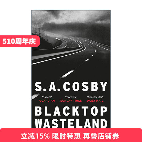 英文原版 Blacktop Wasteland 黑色荒原 侦探推理小说 S.A.寇斯比 英文版 进口英语原版书籍