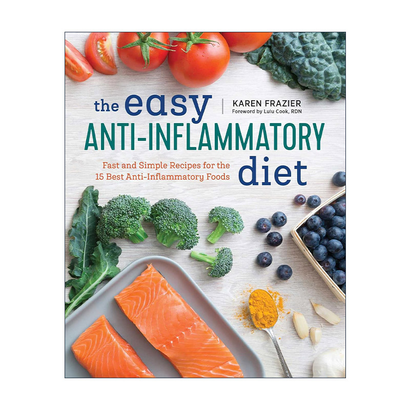 英文原版 The Easy Anti Inflammatory Diet 简单的抗炎饮食 15种抗炎食物的快速简单食谱 英文版 进口英语原版书籍