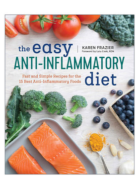 英文原版 The Easy Anti Inflammatory Diet 简单的抗炎饮食 15种抗炎食物的快速简单食谱 英文版 进口英语原版书籍