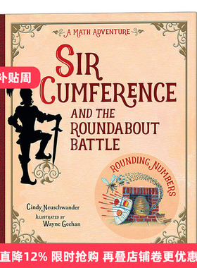 英文原版 Sir Cumference and the Roundabout Battle 圆周骑士与迂回之战 STEM 绘本图画书 Cindy Neuschwander 英文版 进口书