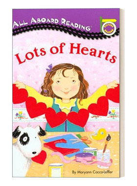 英文原版 Lots of Hearts 汪培珽一阶 All Aboard Reading系列 英文版 进口英语原版书籍