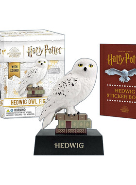 英文原版 Harry Potter Hedwig Owl Figurine 海德薇发声手办 哈利波特 英文版 进口英语原版书籍