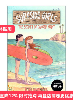 英文原版 Surfside Girls 01 The Secret of Danger Point 冲浪女孩系列1 危险点的秘密 推理冒险漫画 英文版 进口英语原版书籍