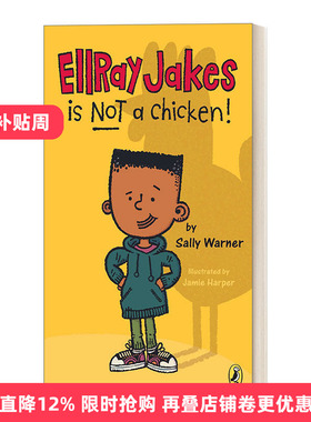 英文原版 EllRay Jakes 01 EllRay Jakes Is Not a Chicken 埃雷·杰克系列1 埃雷·杰克不是小鸡 儿童社交友谊小说 英文版 进口书