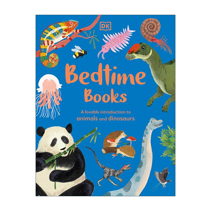 英文原版 Bedtime Books 睡前读物 100多种可爱的动物和恐龙介绍 DK儿童科普百科读物精装 英文版 进口英语原版书籍