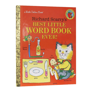 英文原版 Richard Scarry's Best Little Word Book Ever 斯凯瑞小金书系列 棒棒的小小词汇书 英文版 进口英语原版书籍
