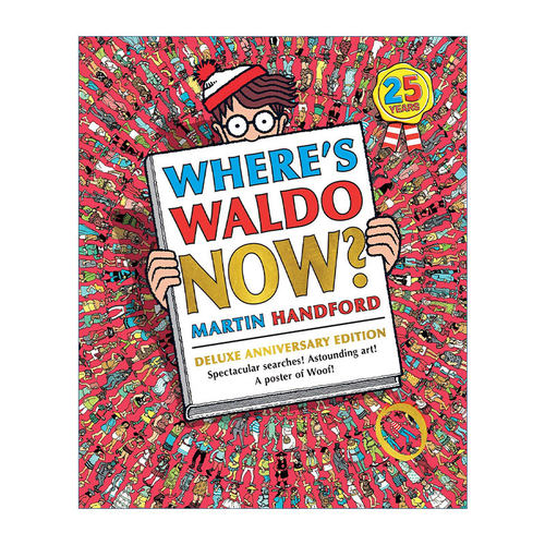 英文原版 Where's Waldo Now Deluxe Edition 沃尔多现在在哪里 精装豪华版 儿童互动活动游戏绘本 Martin Handford 进口英语书籍