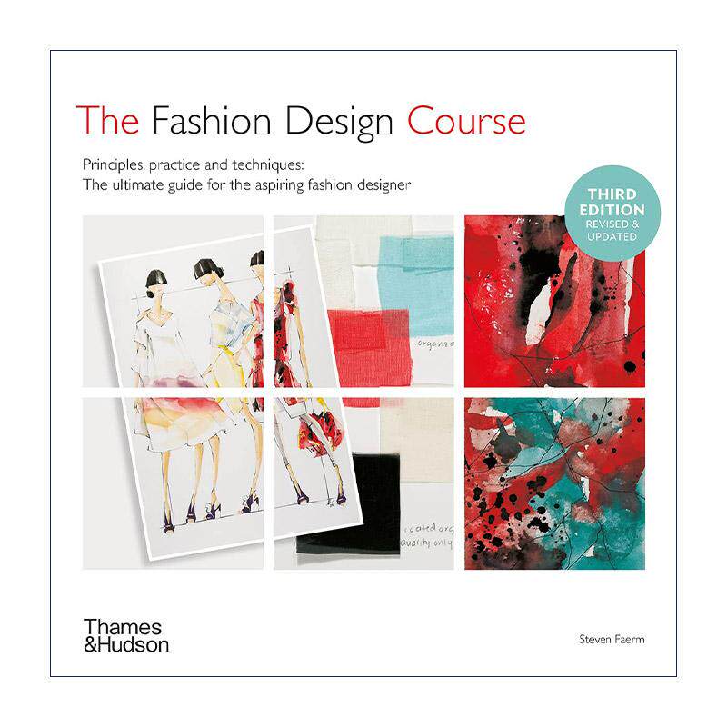英文原版 Fashion Design Course 时装设计基础课程 原则 实践与技术 第三版 精装 英文版 进口英语原版书籍