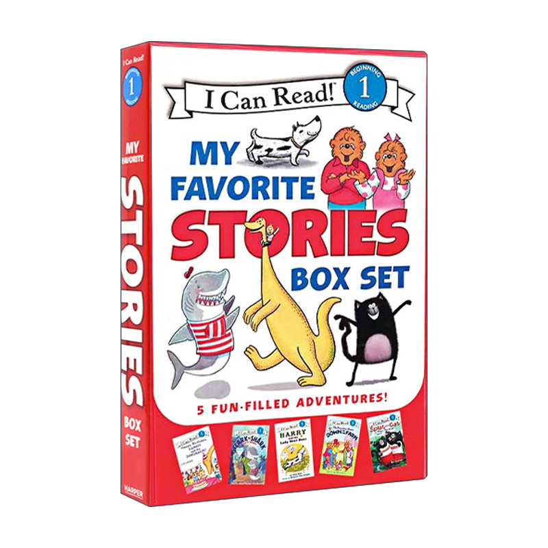英文原版 I Can Read My Favorite Stories Box Set 我喜爱的故事书5本盒装 I Can Read level 1分级阅读 英文版进口英语原版书籍