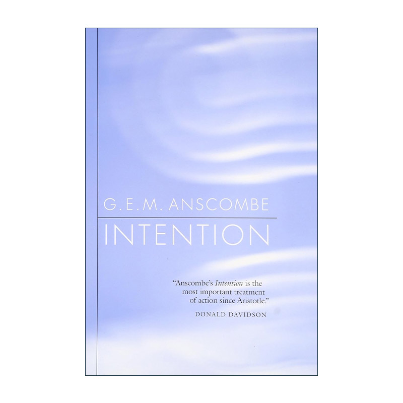 英文原版 Intention 意向 G.E.M.安斯康姆 现代哲学经典 英文版 进口英语原版书籍