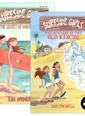 英文原版 Surfside Girls 冲浪女孩系列1-2册 儿童推理冒险漫画 Kim Dwinell 英文版 进口英语原版书籍