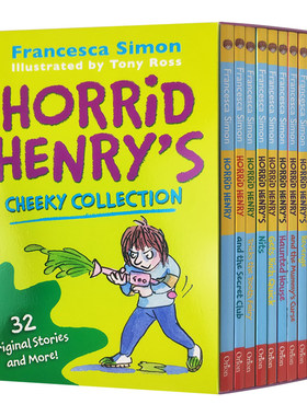 淘气包亨利10册套装 Horrid Henry's Cheeky Collection英文原版  英文版儿童小说章节书 进口原版英语书籍