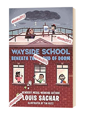 歪歪路小学4 厄运之云下的路边学校 Wayside School Beneath the Cloud of Doom 英文原版进口书籍 儿童趣味读物 洞holes同作者