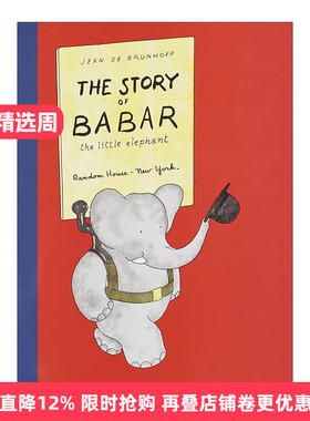 英文原版 The Story of Babar 小象巴贝尔的故事 巴巴的故事 法国儿童经典精装绘本 让·德·布吕诺夫 英文版 进口英语原版书籍
