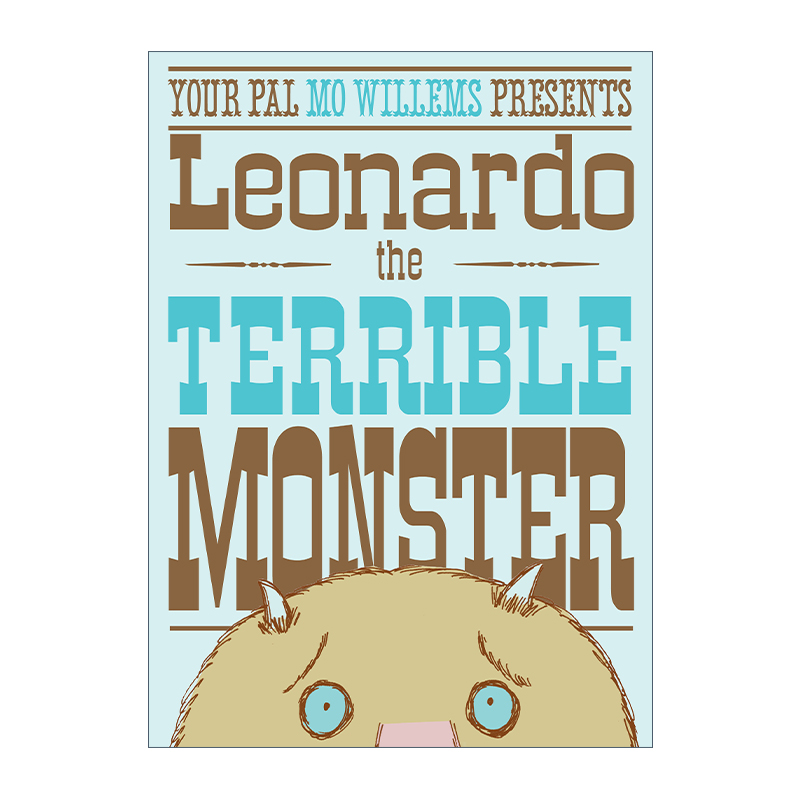 英文原版 Leonardo the Terrible Monster 可怕的怪物列奥纳多 精装爆笑校园友谊故事Elephan 英文版 进口英语原版书籍