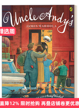英文原版 Uncle Andy's Picture Puffin Books 叔叔安迪 安迪·沃霍尔的精彩访问 5-8岁儿童艺术传记绘本 James Warhola 进口书籍