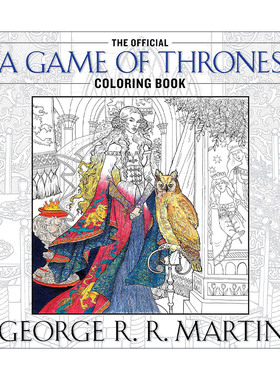 英文原版 The Official A Game of Thrones Coloring Book 冰与火之歌 权力的游戏 涂色书 英文版 进口英语原版书籍