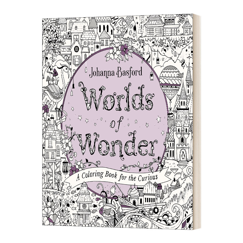 英文原版 Worlds of Wonder 奇妙世界 成人手绘涂色书 秘密花园作者乔汉娜·贝斯福 英文版 进口英语原版书籍