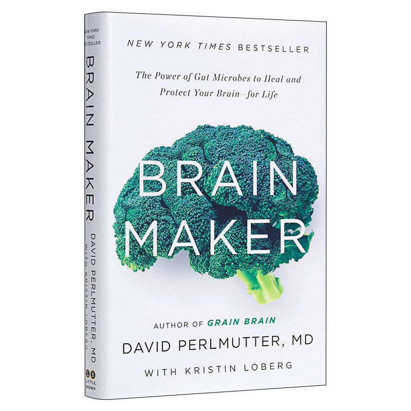 Brain Maker 谷物大脑三部曲  菌群大脑  肠道微生物影响大脑和身心健康的惊人真相进口原版英文书籍