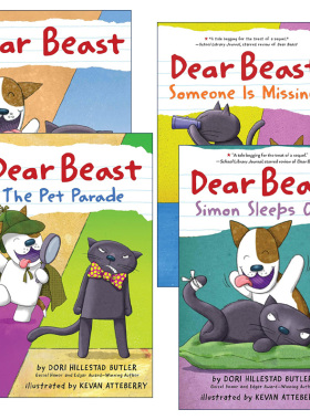 英文原版 Dear Beast 亲爱的野兽系列1-4册 儿童宠物章节桥梁故事书 苏斯博士奖得主Dori Butler 英文版 进口英语原版书籍